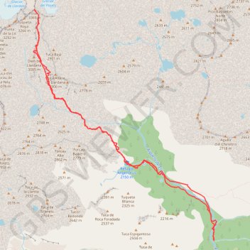 Itinéraire Pic des Posets, distance, dénivelé, altitude, carte, profil, trace GPS