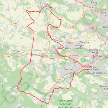 Itinéraire VCMB DIM 19 NOV GR 1, distance, dénivelé, altitude, carte, profil, trace GPS