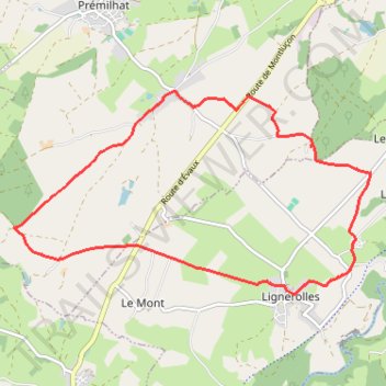 Itinéraire Premilhat 12.4 Km, distance, dénivelé, altitude, carte, profil, trace GPS