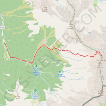Itinéraire Pic du Lustou, distance, dénivelé, altitude, carte, profil, trace GPS