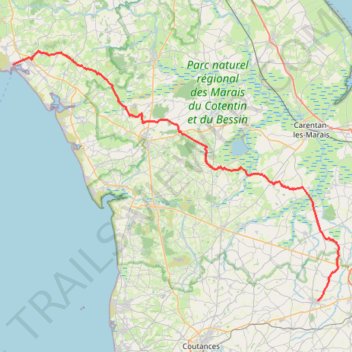 Itinéraire Parcours Aller, distance, dénivelé, altitude, carte, profil, trace GPS