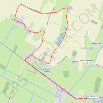 Itinéraire La Sotterie, distance, dénivelé, altitude, carte, profil, trace GPS
