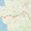 Itinéraire Nouveau tracé de points 2, distance, dénivelé, altitude, carte, profil, trace GPS