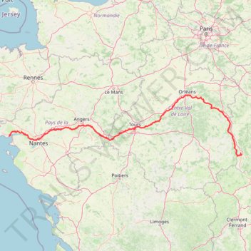 Itinéraire Nouveau tracé de points 2, distance, dénivelé, altitude, carte, profil, trace GPS