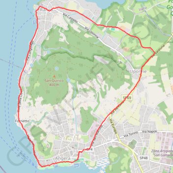 Itinéraire Ranco lungo, distance, dénivelé, altitude, carte, profil, trace GPS