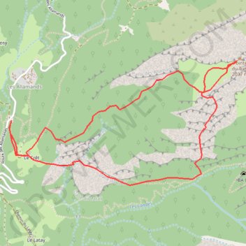 Itinéraire Pointe du Tuet, distance, dénivelé, altitude, carte, profil, trace GPS