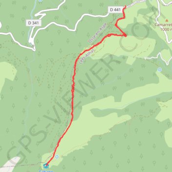 Itinéraire Promenade au col de Bouesou (64), distance, dénivelé, altitude, carte, profil, trace GPS