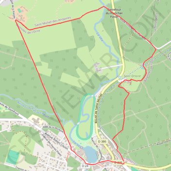 Itinéraire Saint-Ortaire, distance, dénivelé, altitude, carte, profil, trace GPS