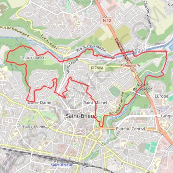Itinéraire Running_ville_et_vallées, distance, dénivelé, altitude, carte, profil, trace GPS