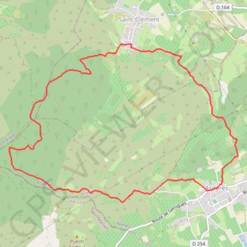 Itinéraire Le bois de Paris par Aspères, distance, dénivelé, altitude, carte, profil, trace GPS