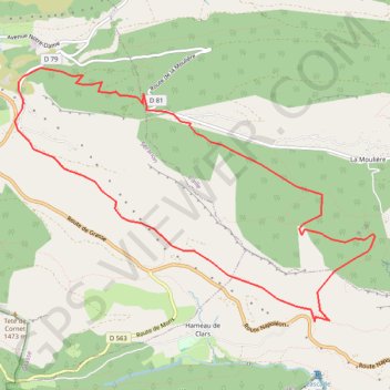 Itinéraire Audibergue, distance, dénivelé, altitude, carte, profil, trace GPS