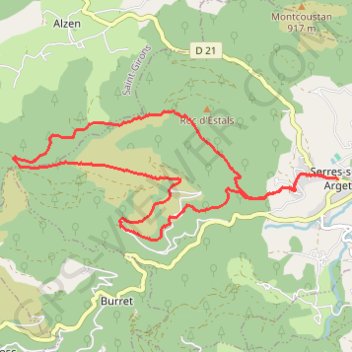 Itinéraire Randonnée de La Grasale, distance, dénivelé, altitude, carte, profil, trace GPS