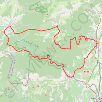 Itinéraire GorgesArdeche, distance, dénivelé, altitude, carte, profil, trace GPS