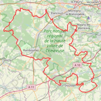 Itinéraire 100 miles Chevreuse Road-16146390, distance, dénivelé, altitude, carte, profil, trace GPS