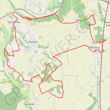 Itinéraire Balade à Villiersfaux, distance, dénivelé, altitude, carte, profil, trace GPS