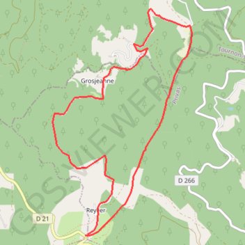 Itinéraire Le Serre de Mouron, distance, dénivelé, altitude, carte, profil, trace GPS