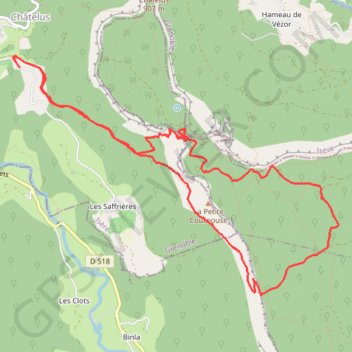 Itinéraire Boucle Pas de l'Allier - Pas des Voutes, distance, dénivelé, altitude, carte, profil, trace GPS