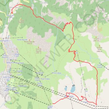 Itinéraire Les Deux Alpes, distance, dénivelé, altitude, carte, profil, trace GPS