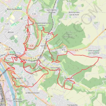 Itinéraire BIG MOUT ' LÉON (56.3 km), distance, dénivelé, altitude, carte, profil, trace GPS