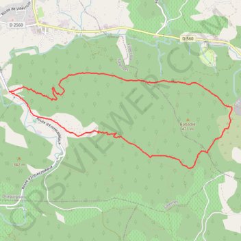 Itinéraire Salernes - les ruines de Garduera et de Peneyron, distance, dénivelé, altitude, carte, profil, trace GPS