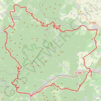 Itinéraire Gresswiller, distance, dénivelé, altitude, carte, profil, trace GPS