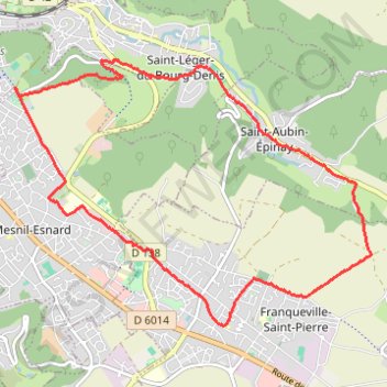 Itinéraire Saint-Léger-du-Bourg-Denis, distance, dénivelé, altitude, carte, profil, trace GPS