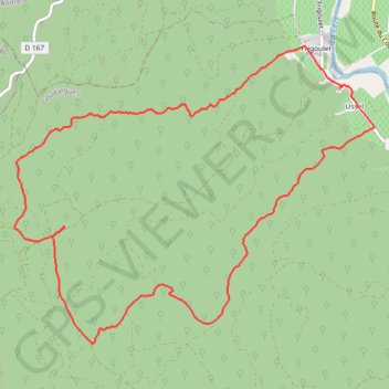 Itinéraire Frigoulet - Souloumiac, distance, dénivelé, altitude, carte, profil, trace GPS