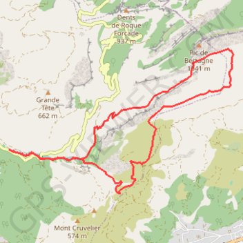 Itinéraire Vallon de Saint Pons - Col du Fauge, distance, dénivelé, altitude, carte, profil, trace GPS