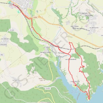 Itinéraire Chanteloube, distance, dénivelé, altitude, carte, profil, trace GPS