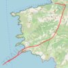 Itinéraire Cargèse → Capo Rosso → Piana → Porto/Ota, distance, dénivelé, altitude, carte, profil, trace GPS