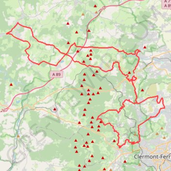 Itinéraire La Volvic, distance, dénivelé, altitude, carte, profil, trace GPS