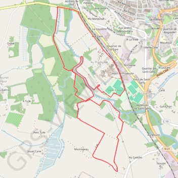 Itinéraire Vallons du Lectourois - Lectoure, distance, dénivelé, altitude, carte, profil, trace GPS