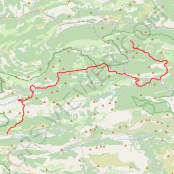 Itinéraire GR510 Randonnée de La Penne à Valderoure (Alpes-Maritimes), distance, dénivelé, altitude, carte, profil, trace GPS