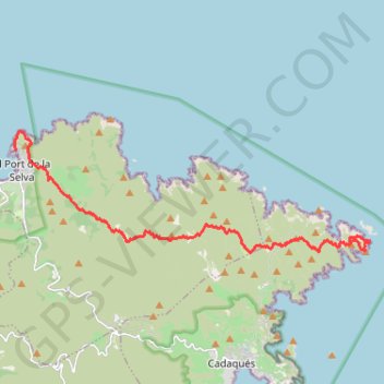 Itinéraire Du Cap de Creus à Port de la Selva par le GR11, distance, dénivelé, altitude, carte, profil, trace GPS