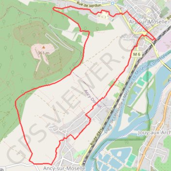 Itinéraire Ars-sur-Moselle (gare), distance, dénivelé, altitude, carte, profil, trace GPS