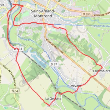 Itinéraire Sta Amand 2, distance, dénivelé, altitude, carte, profil, trace GPS