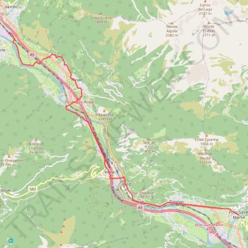 Itinéraire tappa-05-da-verres-pont-st-martin, distance, dénivelé, altitude, carte, profil, trace GPS
