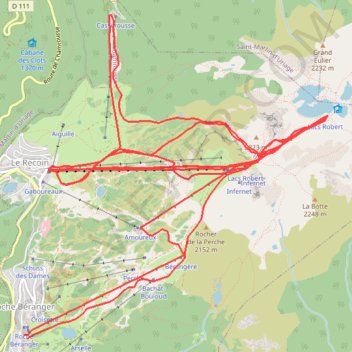 Itinéraire Chamrousse, distance, dénivelé, altitude, carte, profil, trace GPS