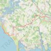 Itinéraire Étel / Auray, distance, dénivelé, altitude, carte, profil, trace GPS