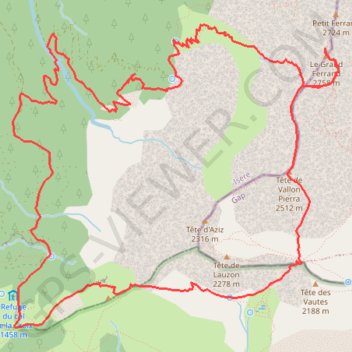 Itinéraire Grand Ferrand par les Charances en boucle depuis le Serre (Devoluy), distance, dénivelé, altitude, carte, profil, trace GPS