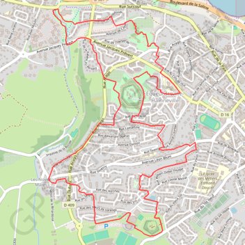 Itinéraire 8 km 2024-18122409, distance, dénivelé, altitude, carte, profil, trace GPS