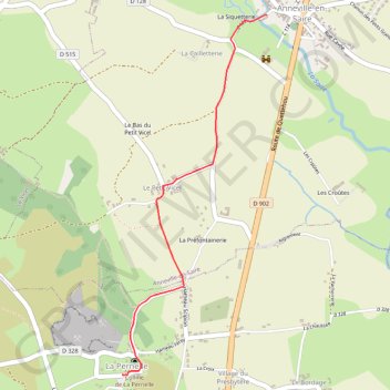 Itinéraire Etape 12 - LA PERNELLE à ANNEVILLE-EN-SAIRE, distance, dénivelé, altitude, carte, profil, trace GPS