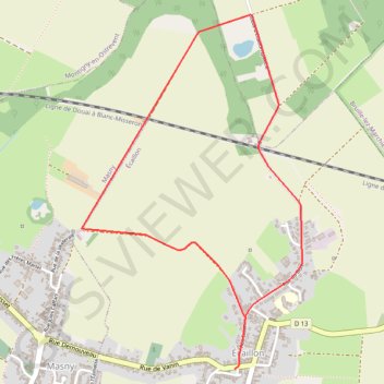 Itinéraire Chemin des Braconniers - Ecaillon, distance, dénivelé, altitude, carte, profil, trace GPS