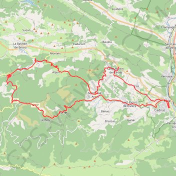 Itinéraire Alzen par col des Marous et Nescus, distance, dénivelé, altitude, carte, profil, trace GPS