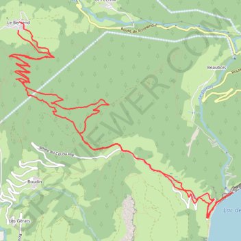 Itinéraire Barrage de Roselend par la piste du Bersend, distance, dénivelé, altitude, carte, profil, trace GPS