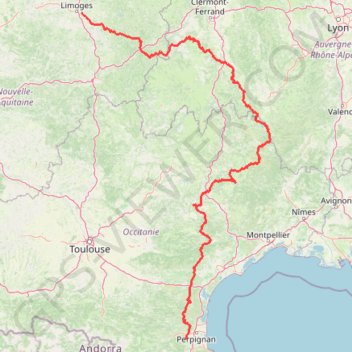 Itinéraire Feytiat-Thuir, distance, dénivelé, altitude, carte, profil, trace GPS