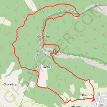 Itinéraire 2024-03-17_101618, distance, dénivelé, altitude, carte, profil, trace GPS