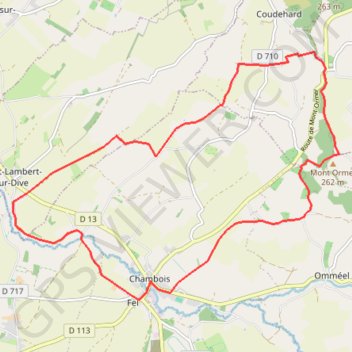 Itinéraire Août 1944 - Chambois, distance, dénivelé, altitude, carte, profil, trace GPS