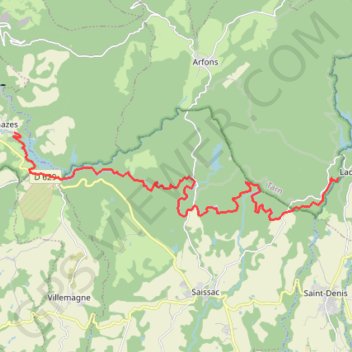 Itinéraire La rigole jour 1, distance, dénivelé, altitude, carte, profil, trace GPS