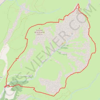 Itinéraire Tête du Vallon, distance, dénivelé, altitude, carte, profil, trace GPS